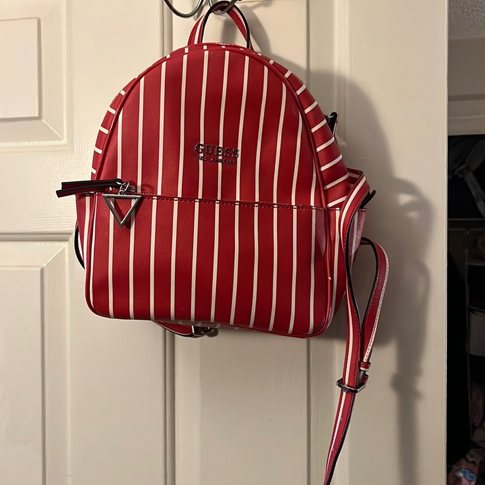 GUESS Red/White  Bookbag